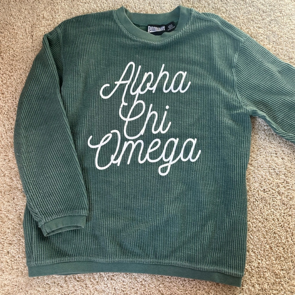 Alpha Chi Omega Corduroy Sweatshirt